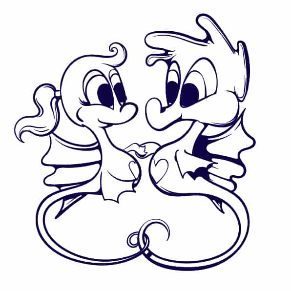 596x596 Learn How To Draw A Seahorse