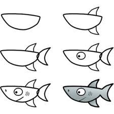 225x225 How To Draw A Shark ! For My Kiddos Drawings, Fish Drawings