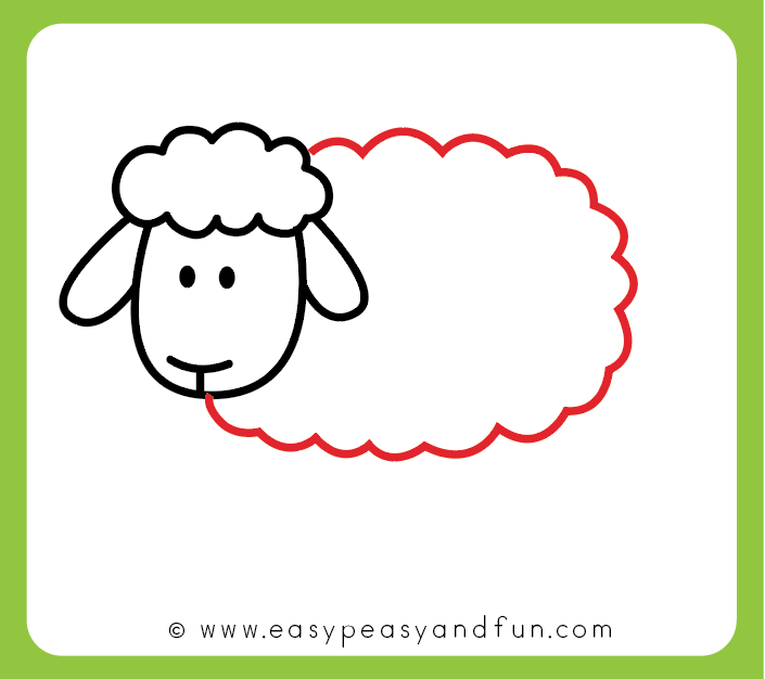 705x626 How To Draw A Sheep