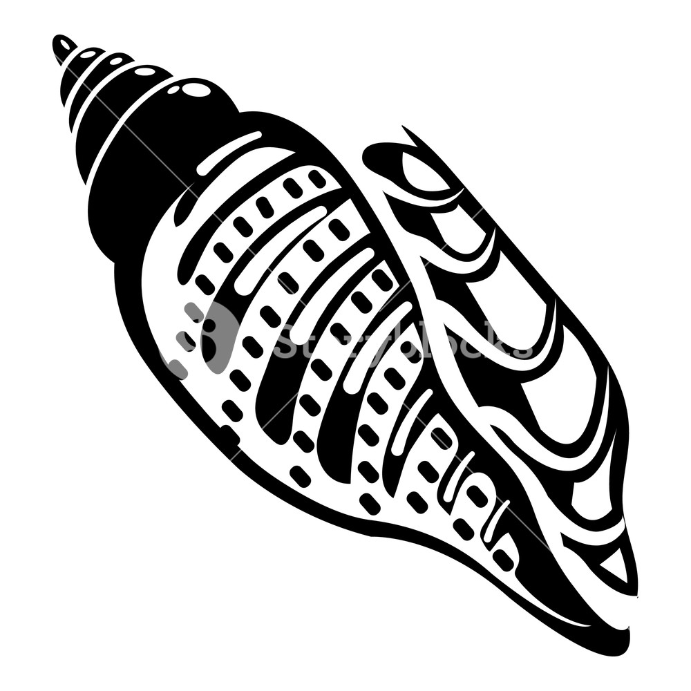 1000x1000 Ocean Shell Icon Simple Illustration Of Ocean Shell Vector Icon