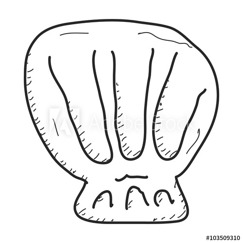 500x500 Simple Doodle Of A Shell