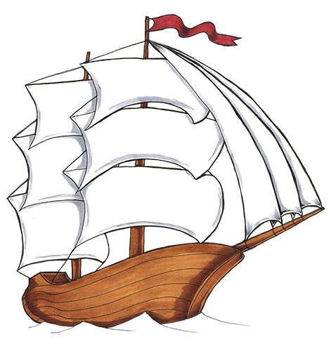 Simple Ship Drawing | Free download on ClipArtMag