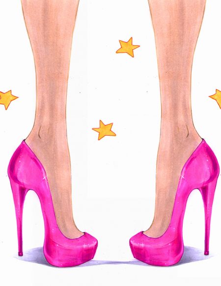 450x582 How To Draw High Heels I Draw Fashion