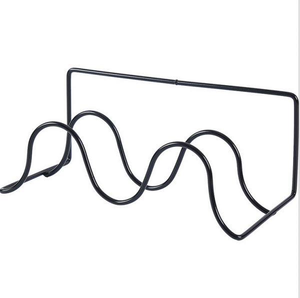 600x595 Wrought Iron Shoe Rack Bathroom Slippers Shelf Double Creative