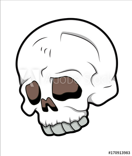 425x500 Simple Skull Drawing
