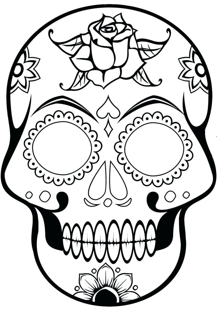 728x1030 Simple Sugar Skull Drawing Sugar Skull Drawings Simple Images