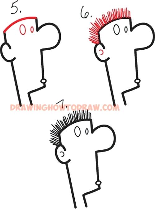 500x673 How To Draw Simple Faces How To Draw Cartoon Boy Or Man