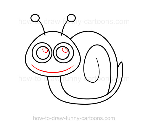 500x427 How To Draw A Snail