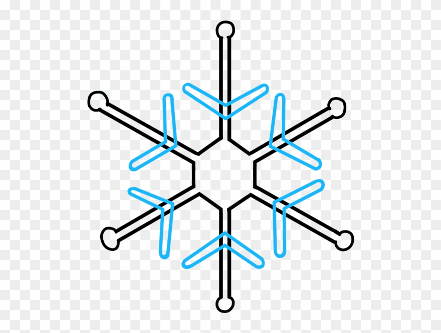 880x666 How To Draw Snowflake