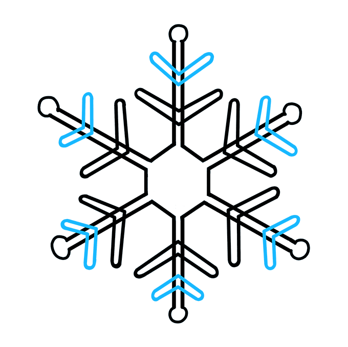 680x678 How To Draw A Snowflake
