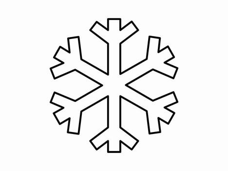 468x351 Simple Snowflake Clipart Black And White Clip Art Images