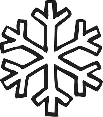 353x400 Outline Of Snowflake