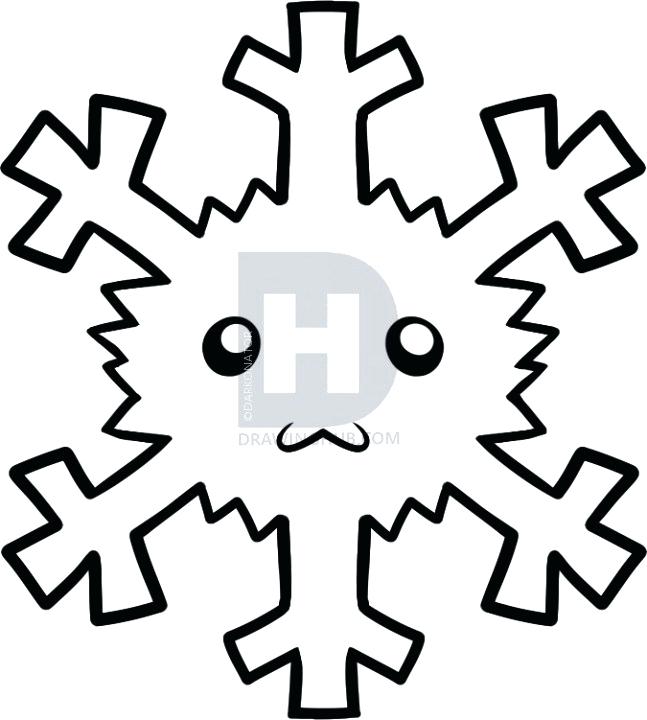647x720 Drawing Of A Snowflake Snowflake Drawing Snowflake Drawing
