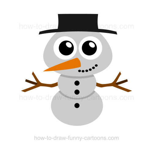 500x483 How To Draw A Snowman