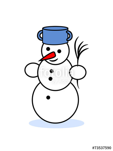 376x500 Simple Snowman Stock Image And Royalty Free Vector
