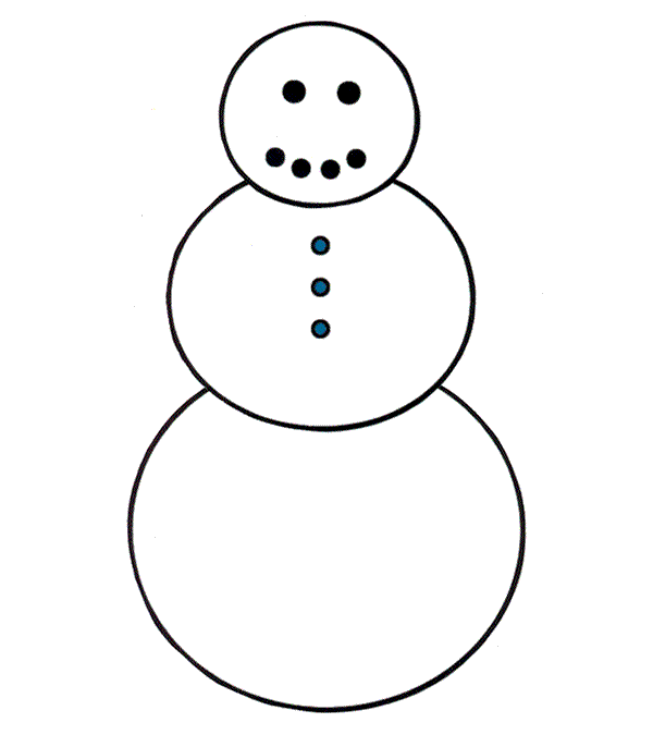 600x675 Large Snowman Template Snowman