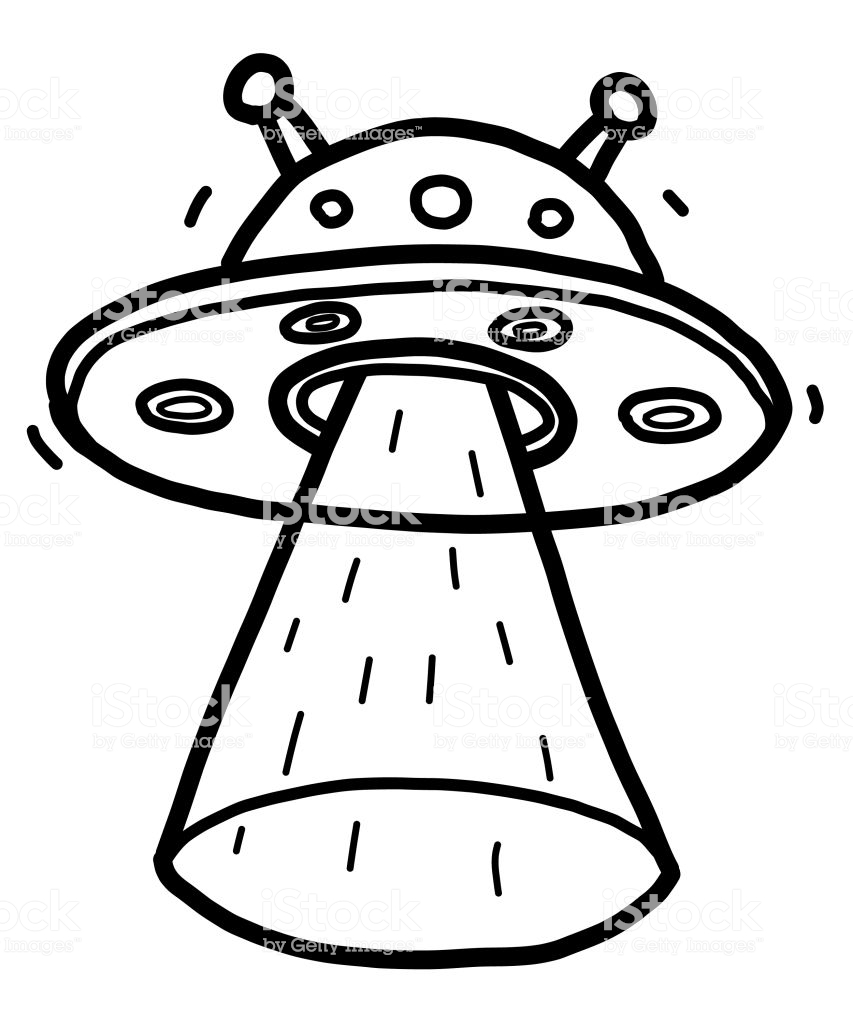 Simple Spaceship Drawing | Free download on ClipArtMag