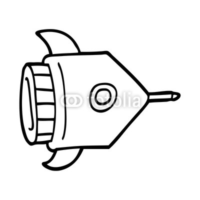 400x400 Line Drawing Cartoon Spaceship Buy Photos Ap Images Detailview