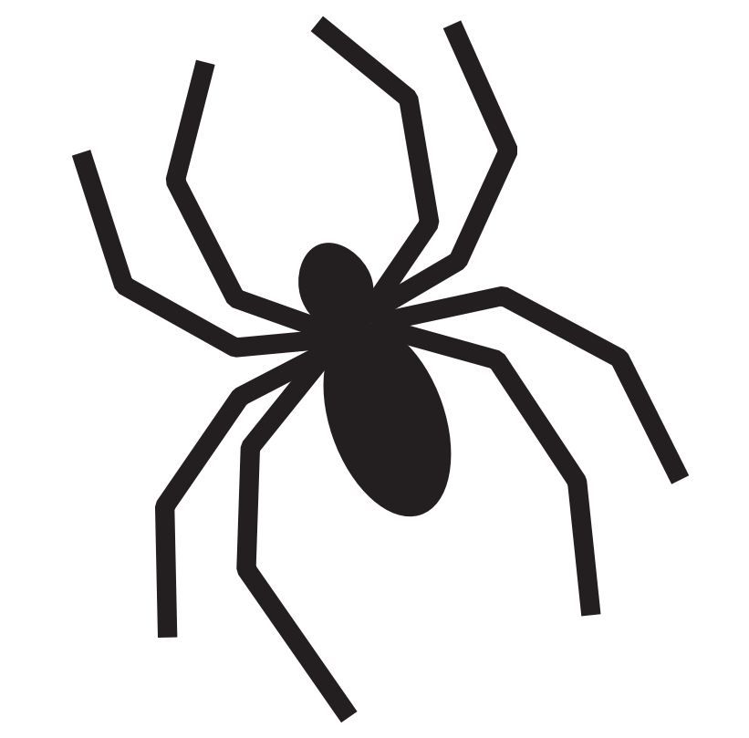 821x809 Simple Spider Stencil For All Your Halloween Projects