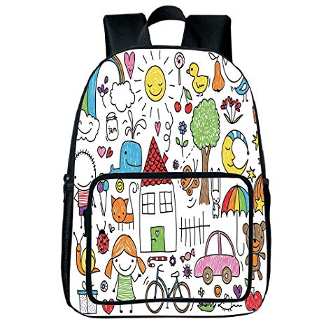 466x466 Iprint Vogue Pressure Relief Spine Bag,doodle,simple