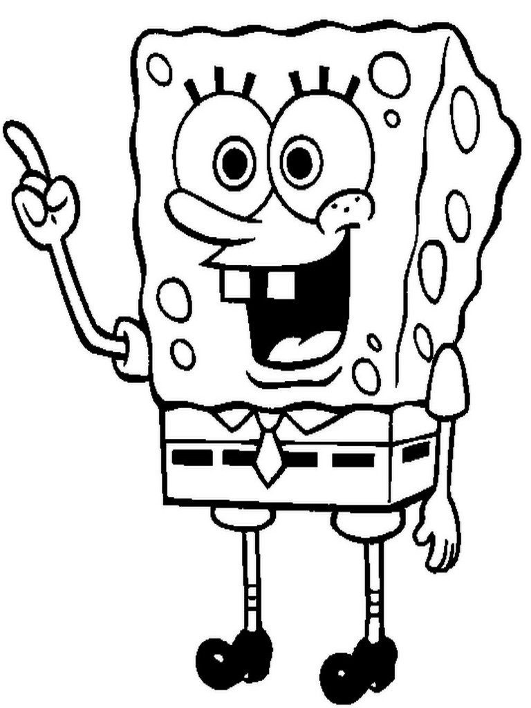 Simple Spongebob Drawing | Free download on ClipArtMag
