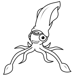 260x260 Huge Collection Of 'cartoon Squid Drawing' Download More Than