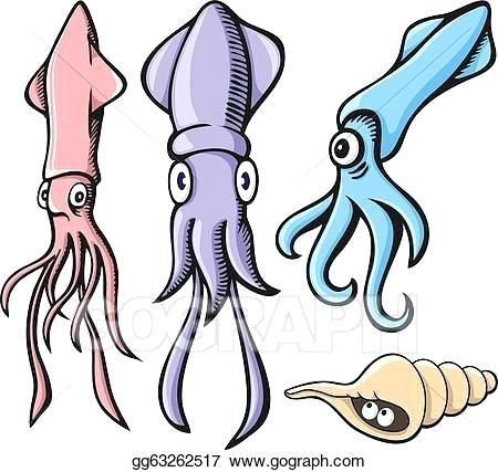 450x427 Squid Drawing Running