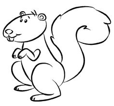 236x220 Best Squirrel Drawings Images Easy Drawings, Simple Drawings