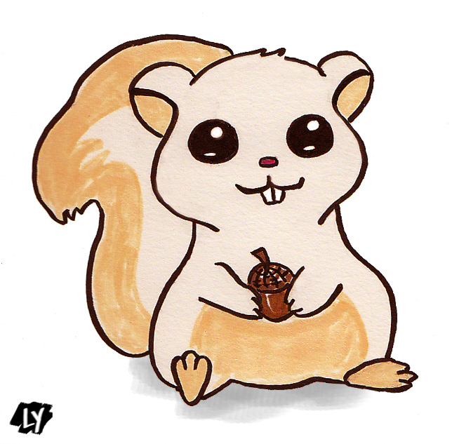 654x633 Collection Of 'cute Squirrel Drawing' Download More Than