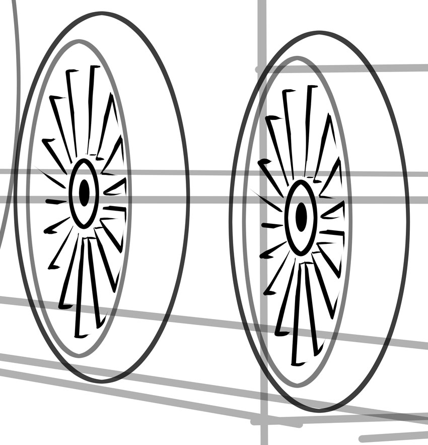 850x883 How To Draw A Classic Steam Locomotive From Scratch