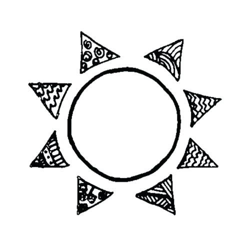 500x500 Draw Sun How To Draw A Cartoon Sun Step Draw Sunset Clouds