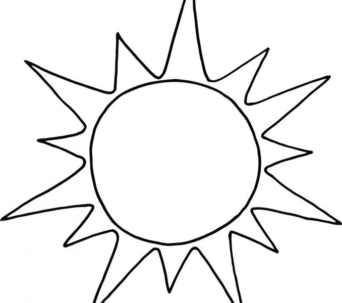 678x600 Sunshine Drawing Free Download