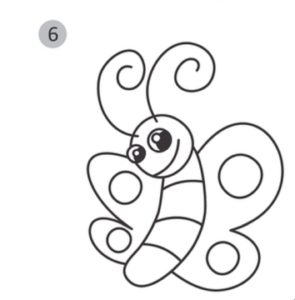 295x300 How To Draw A Butterfly Step