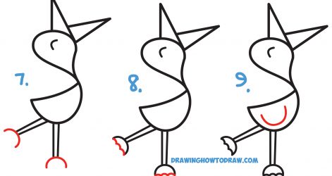 471x250 Simple Bird Drawing Step