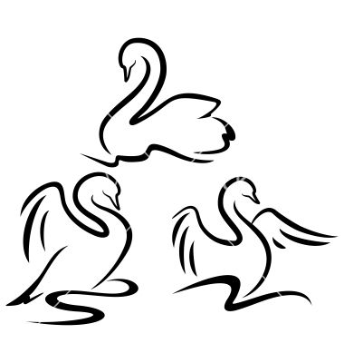 380x400 abstracts swans vector it's me,,,,,',,,,,, swan tattoo, art