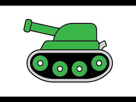 480x360 How To Draw A Cartoon Tank Easy Step