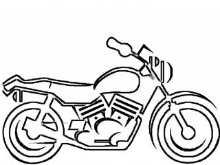 320x240 Simple Motorcycle Drawing Motorcycle Easy Drawing