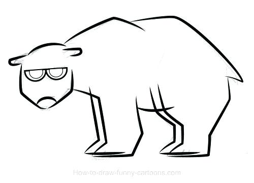 500x360 Simple Bear Drawing Bear Simple Simple Teddy Bear Drawing