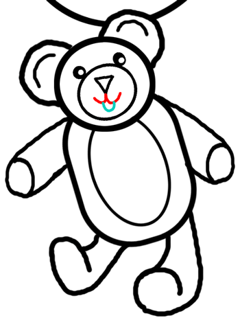 350x466 Step Drawing Teddy Bears With Simple Tutorial Instructions