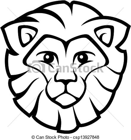 440x470 Simple Easy Tiger Face Drawing