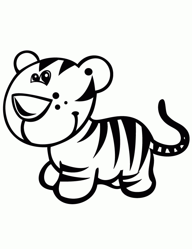 670x867 Tiger Simple Fun Pics Images