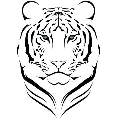 413x425 Tiger Face Outline Free Tiger Coloring Pages Colouring Pages