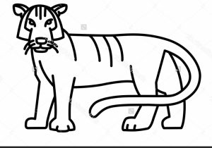 300x210 Easy Drawing Of A Tiger Simple Tiger Face Drawing At Getdrawings