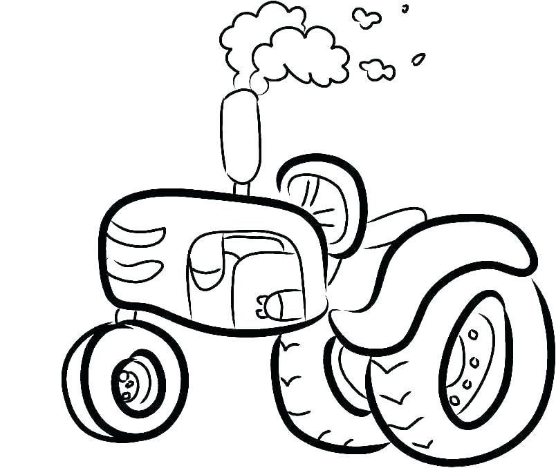 804x678 Tractor Coloring