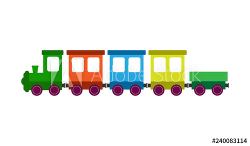 500x292 Simple Drawing Of A Children's Color Train