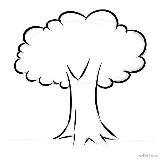 525x525 Simple Tree Drawings Free Download Clip Art