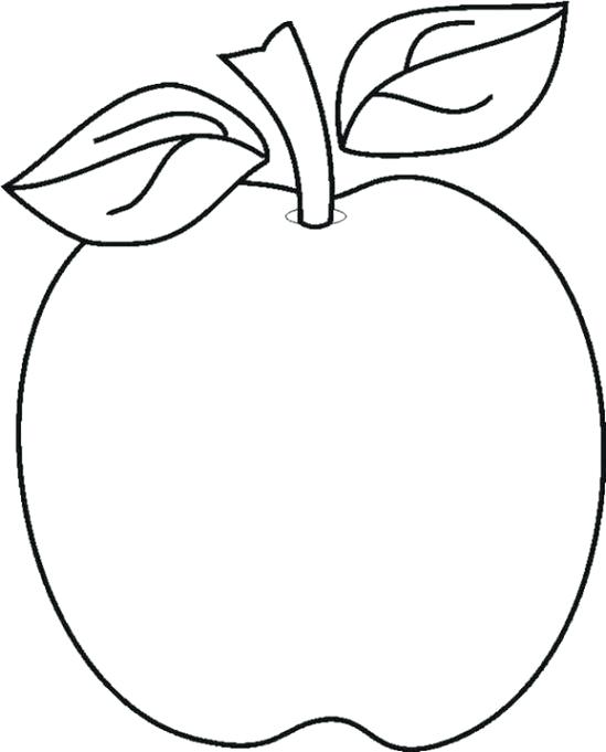 549x681 Simple Apple Drawing