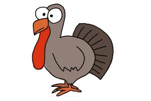 300x200 How To Draw A Simple Turkey