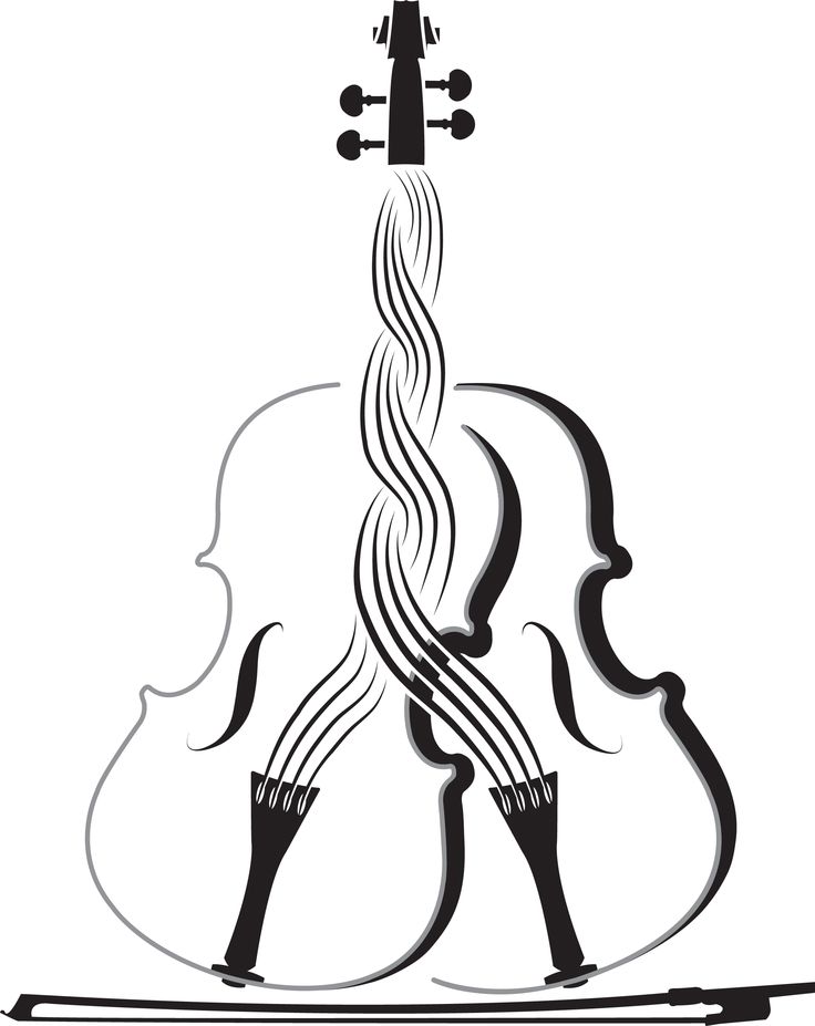 736x927 Violin Drawing Free Download