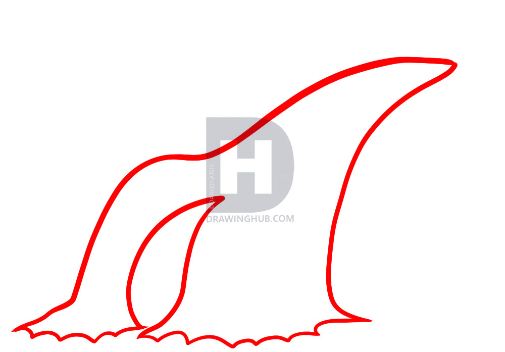 1000x697 How To Draw A Waterfall For Kids, Step